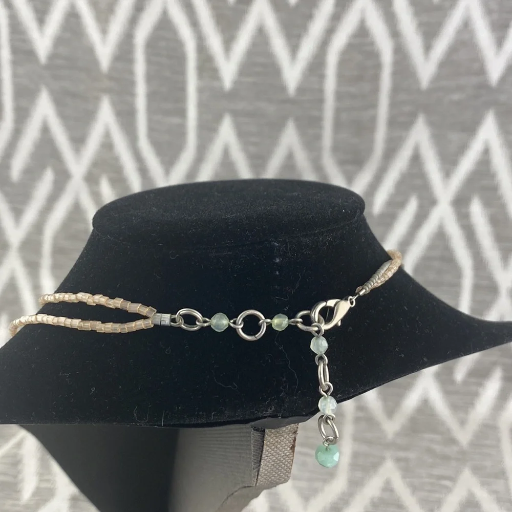 Layered Bohemian Pendant Necklace with Beads - Picture 3 of 3
